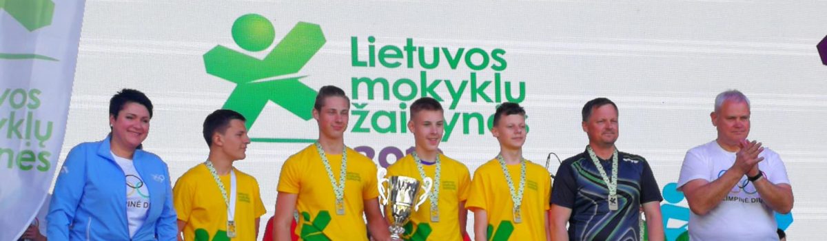Lietuvos moksleivių žaidynių komandos nugalėtojos